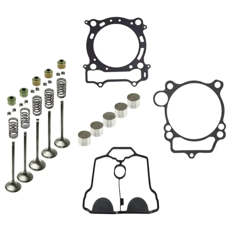 

N26R-Engine Cylinder Head Valve Gasket Replacement Kit For YFZ450 ATV 04-2009 5TA-11181-00-00 5TA-12121-00-00 5TA-11351-0