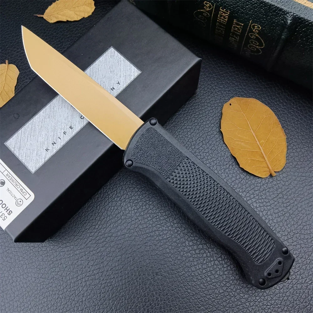 BM 5370FE Pocket Folding Knife Tactical EDC Outdoor Military Knife With CPM-CruWear Tanto Blade Aluminum Handles EDC Tools