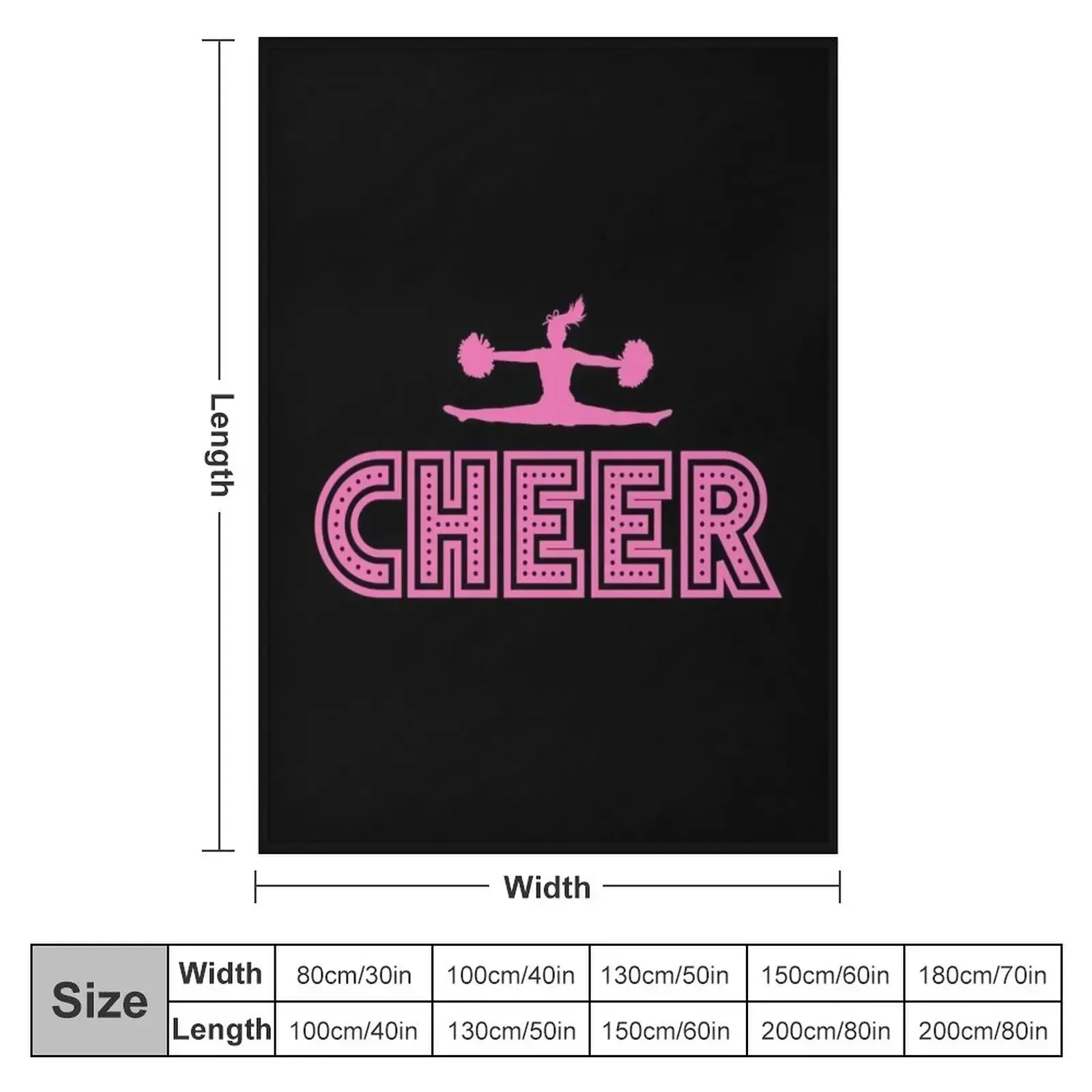 Cheerleader Cheerleading Gift Sport Hobby Throw Blanket Kid'S Decorative Beds warm for winter Soft Plush Plaid Hairy Blankets