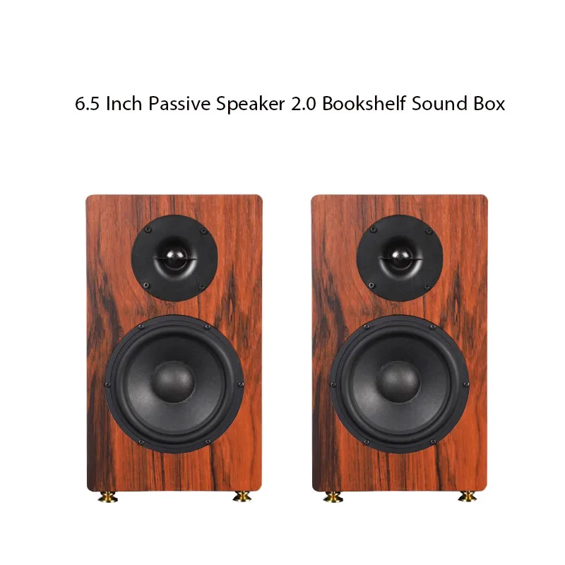 Home Theater Surround Speakers 120W Bookshelf Sound Box Loudspeakers 6.5 Inch Midrange Bass Passive Speaker 8 Ohm 2.0