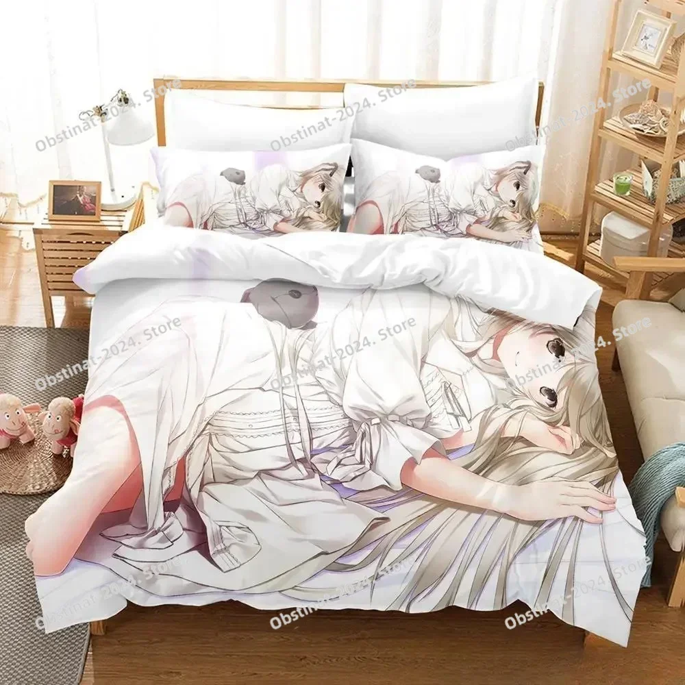 

Sexy Yosuga No Sora Bedding Set Printed single Comforter Quilt Bed Cover Duvet Cover Pillow Case 3 Pieces Sets Kids Adult Size