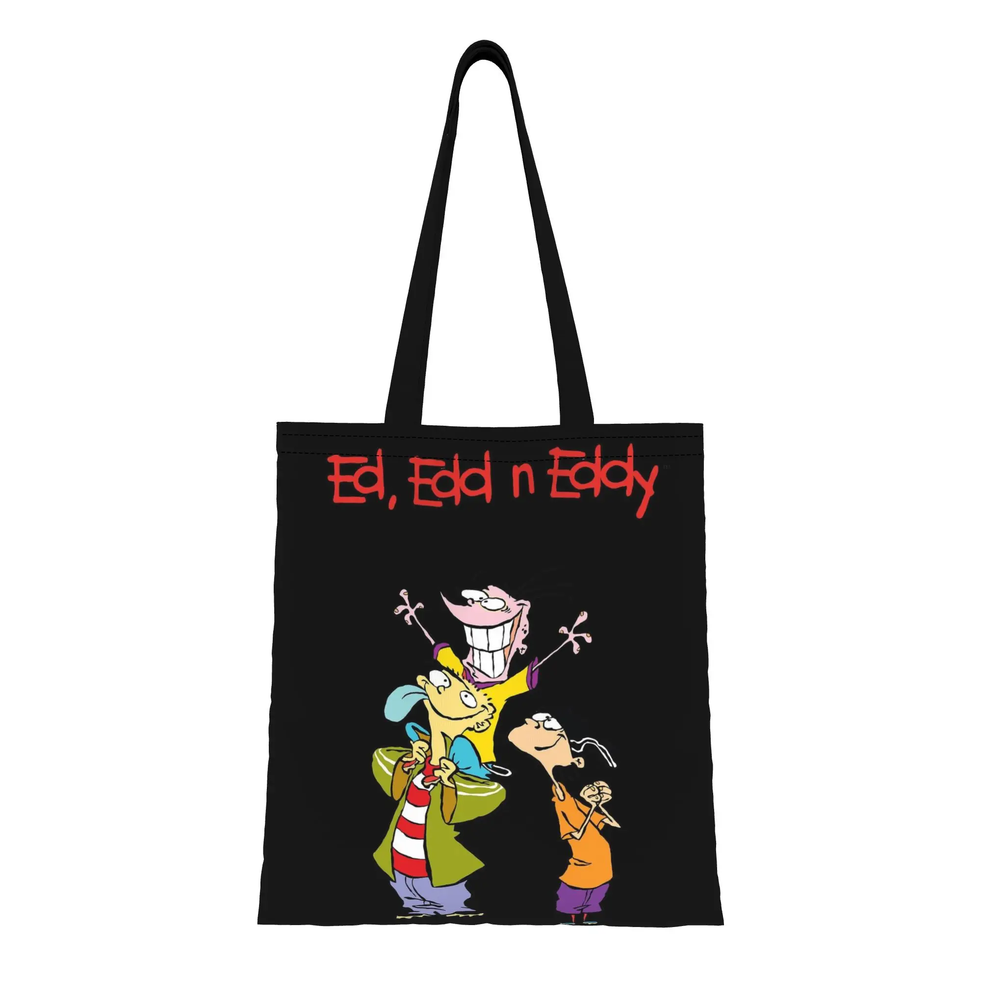 

Сумка-тоут Happy Tote Bag (1 шт.) с фиксированными плечевыми ремнями, без подкладки, без застежки, с мультяшным принтом E-Ed Edd Eddy, универсальная сумка-тоут