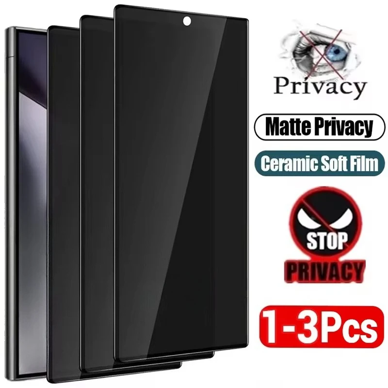 

Matte Privacy Screen Protector For Xiaomi Note 14 15 Pro 13 12 11 9 8 10 Pro Redmi 15C 14C 13C 10C 12C 9C Anti-Spy Ceramic Film
