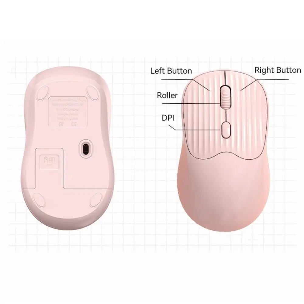 

TYPE-C Charging Dual Mode Mouse Silent Ergonomic Wireless Mute Mouse 2.4G Bluetooth Sensitive Rechargeable Computer Mouse