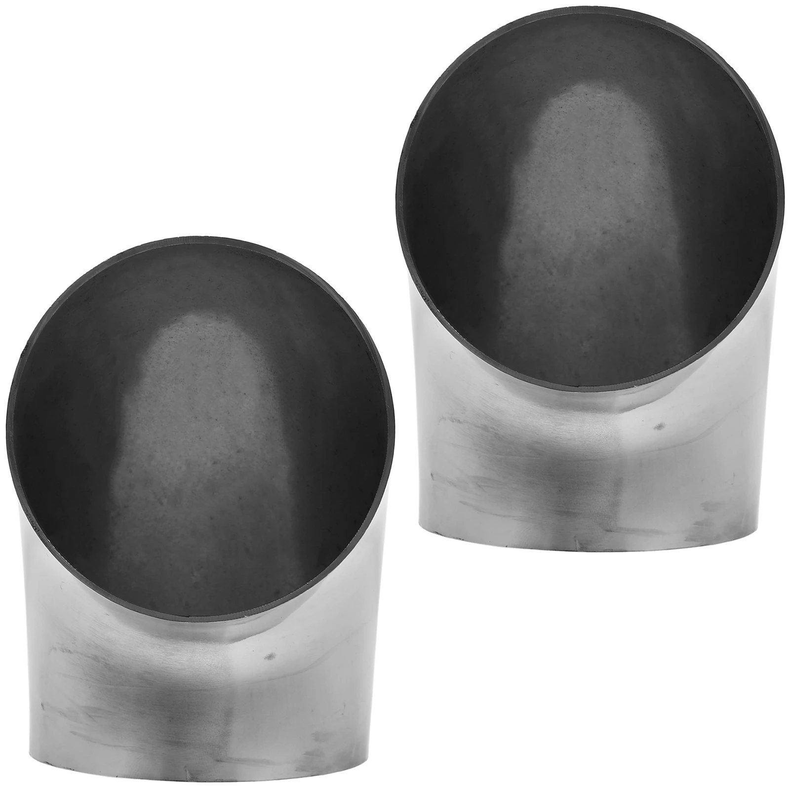 

2 pcs Stainless Pipe Elbow Connector Fittings Elbow 90Degree Polished Welded Connector H rail Exhaust Accessories
