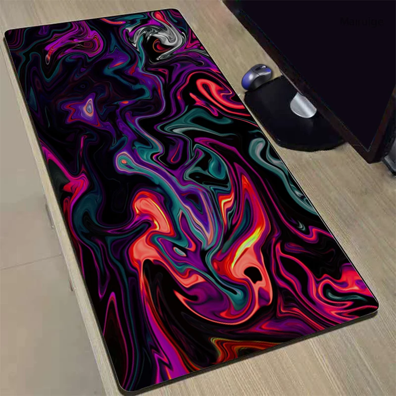 

Mouse Mats Abstract Fluid Liquid Colorful Art Desktop Office Accessories Mouse Pad Keyboard Computer Gamer Desk Mat Gaming