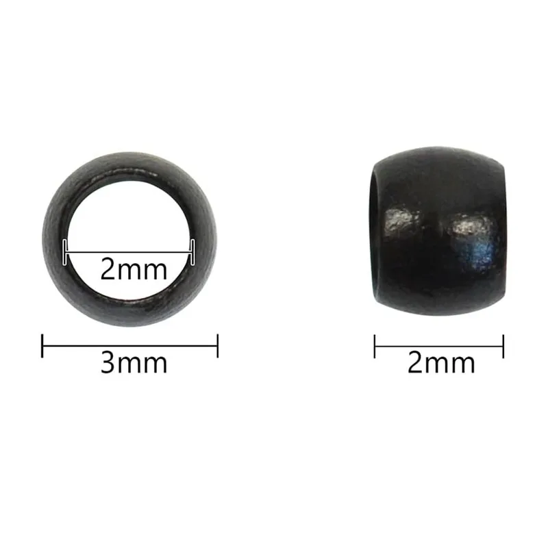 500Pcs Copper Nano Rings Without Silicone 3.0mm Microlinks Micro Beads for I Tip Hair Extensions Tools