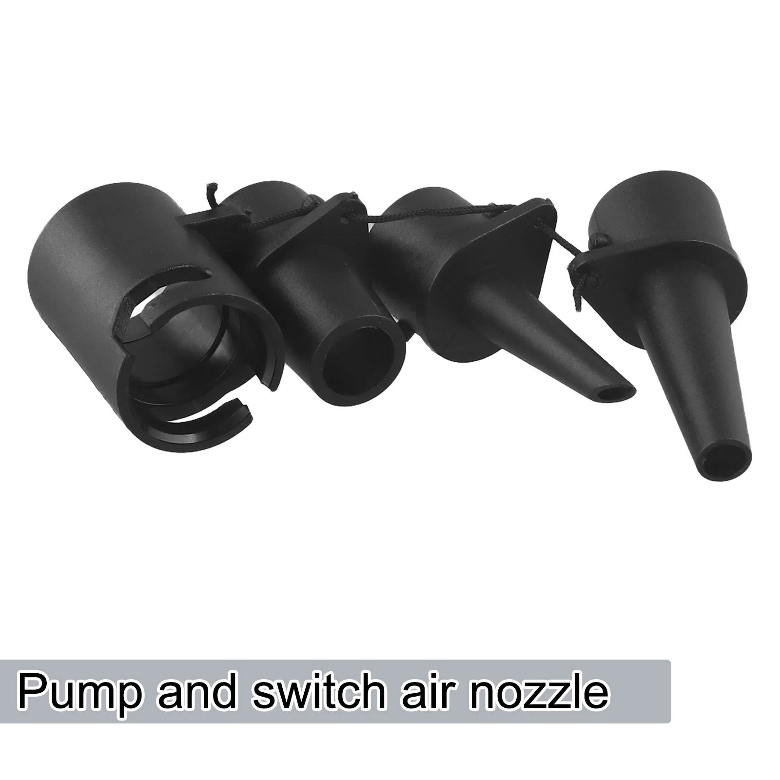 Air Pump Valve Adapter Inflatable Conversion Water Activities Black Valve Adapter Lightweight Paddle Board Adapter