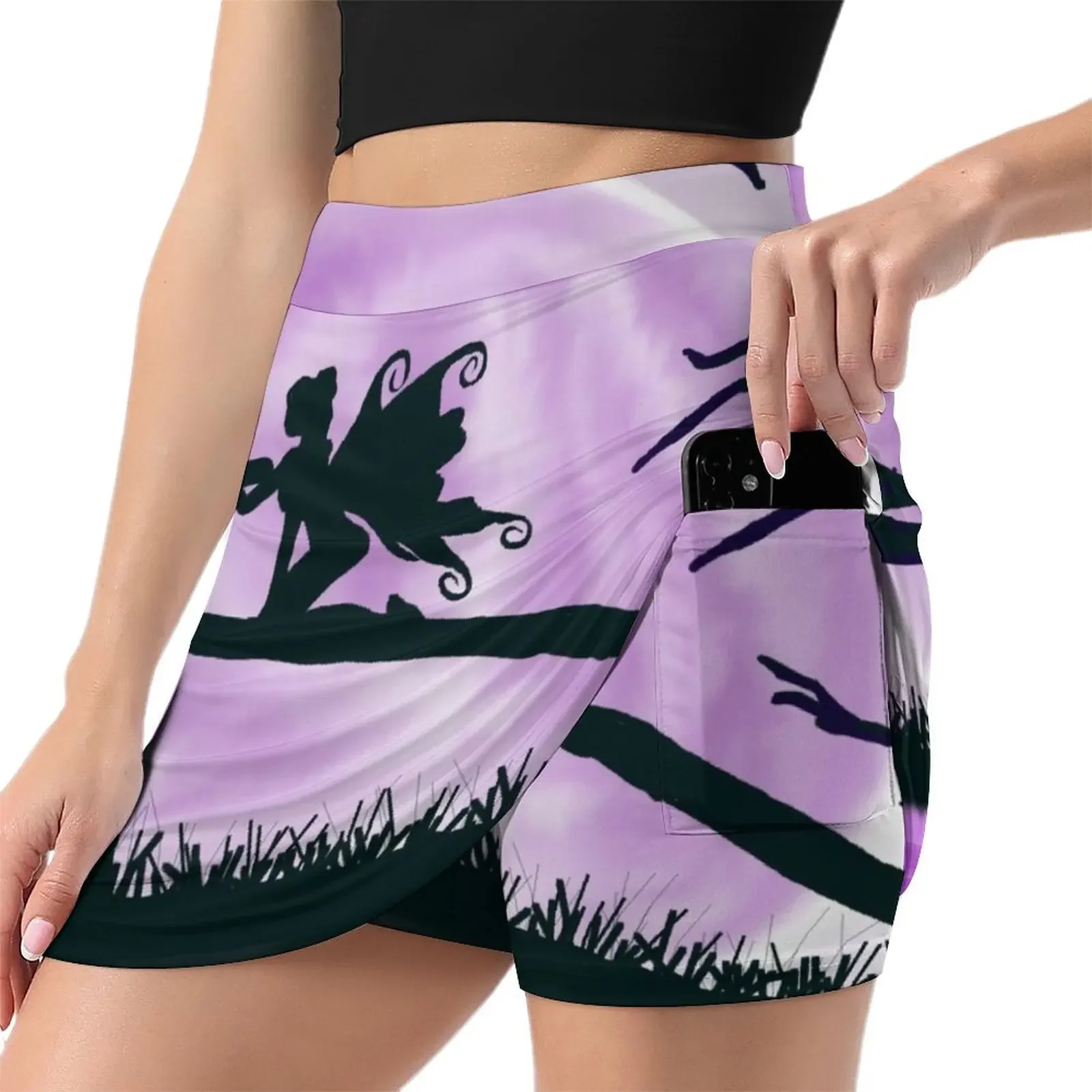 Ethereal Purple Fairy Mini Skirt luxury women skirts Short skirts new in clothes