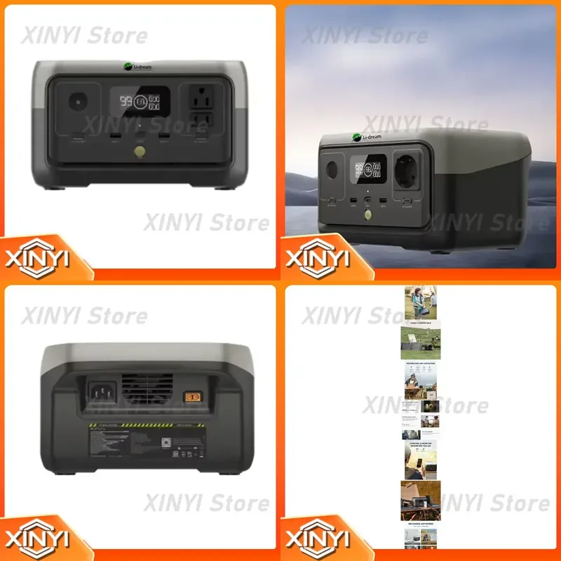 300W LED Lighting MPPT Controller Pure Sine Wave Inverter for EU Home External Battery Flashlight