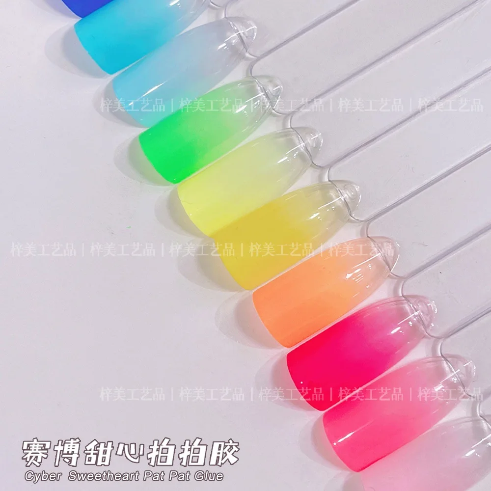 12 farben Fluoreszierende Pat Ombre Gel Nagellack Schnelle Gradienten Malerei Gel Solide UV Lack Farbe Gel für DIY Nail art Maniküre