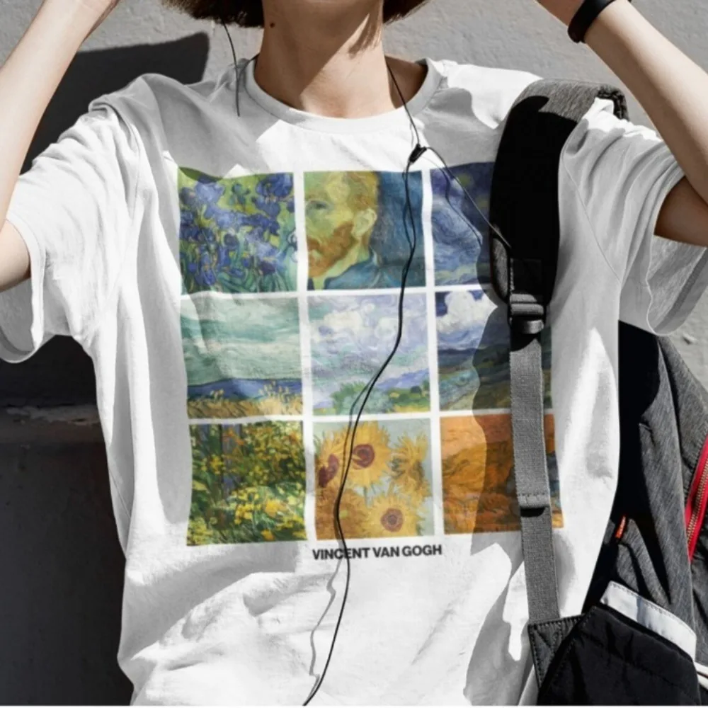 Vincent Van Gogh Grid Unisex T-Shirt Van Gogh Art Tee Grunge Aesthetic Clothing  Art Lover Famous Old Painting Tumblr Aesthetic