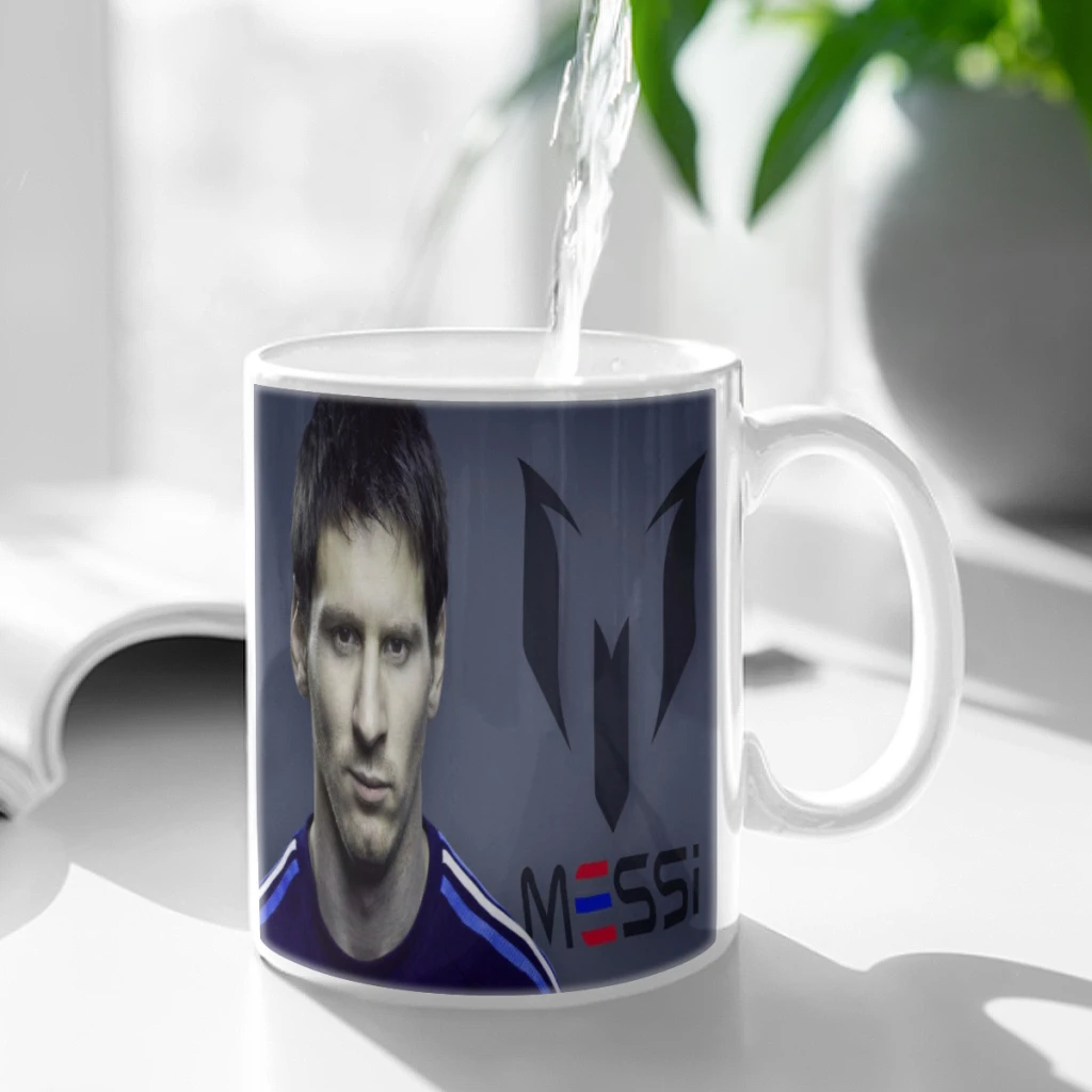 M-Messi Football Star 11oz Ceramic Mug Perfect for Coffee Tea Double Sided Design for Unique Gift Idea