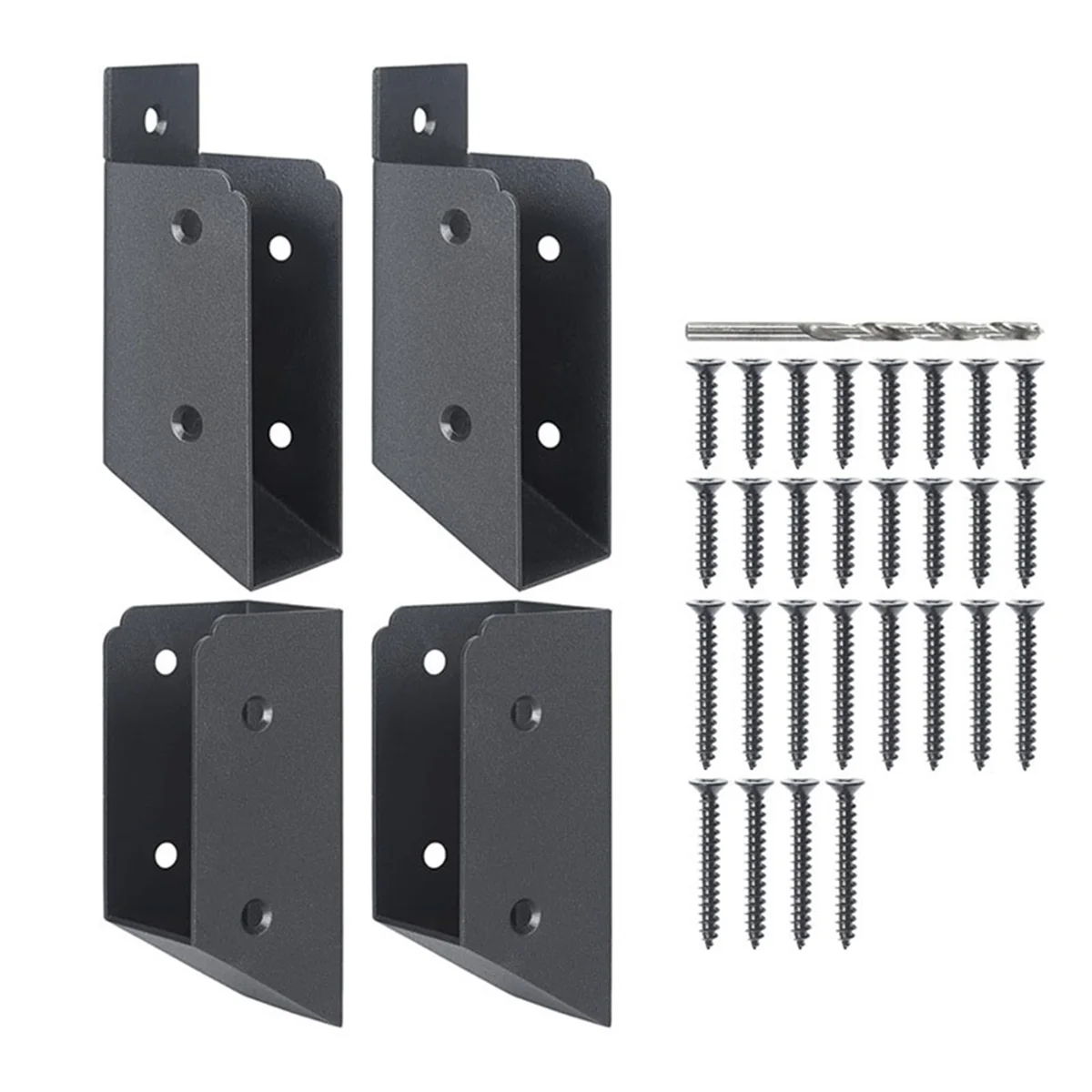 

JUF-Stainless Steel 2 X 4Inch(Actually 1 ½ X 3 ½Inch) Deck Railing Connector,for Deck Railing, Handrail, Barn and Beam