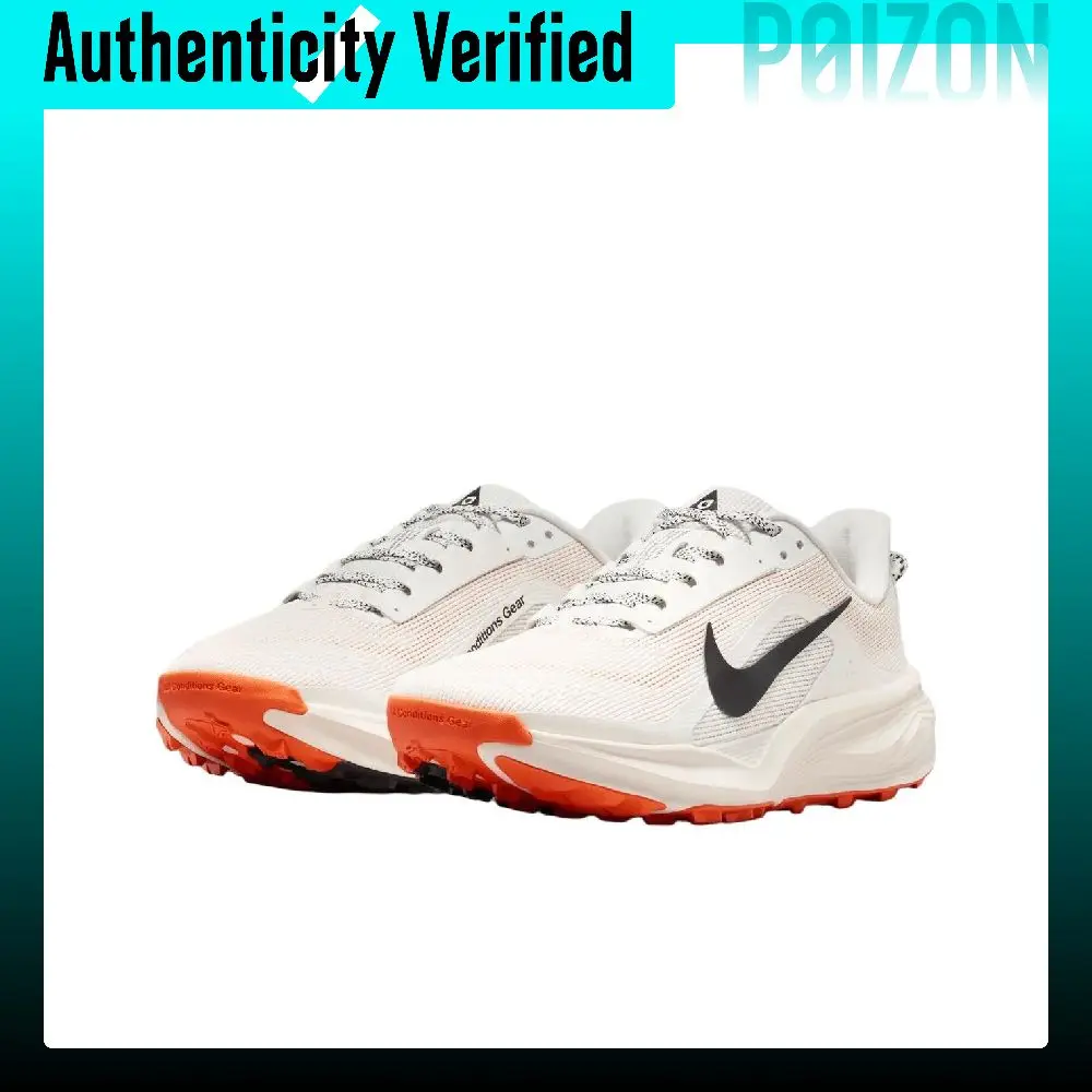 Nike ACG PEGASUS TRAIL: zapatillas cómodas y transpirables para correr en senderos, modelo para mujer, color blanco y naranja, HV8121-103.