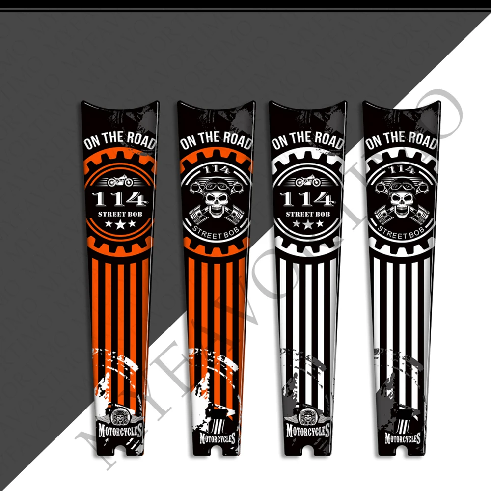 Rodillera para motocicleta Harley Davidson Street Bob 114, calcomanías decorativas para tanque de combustible, pegatinas protectoras