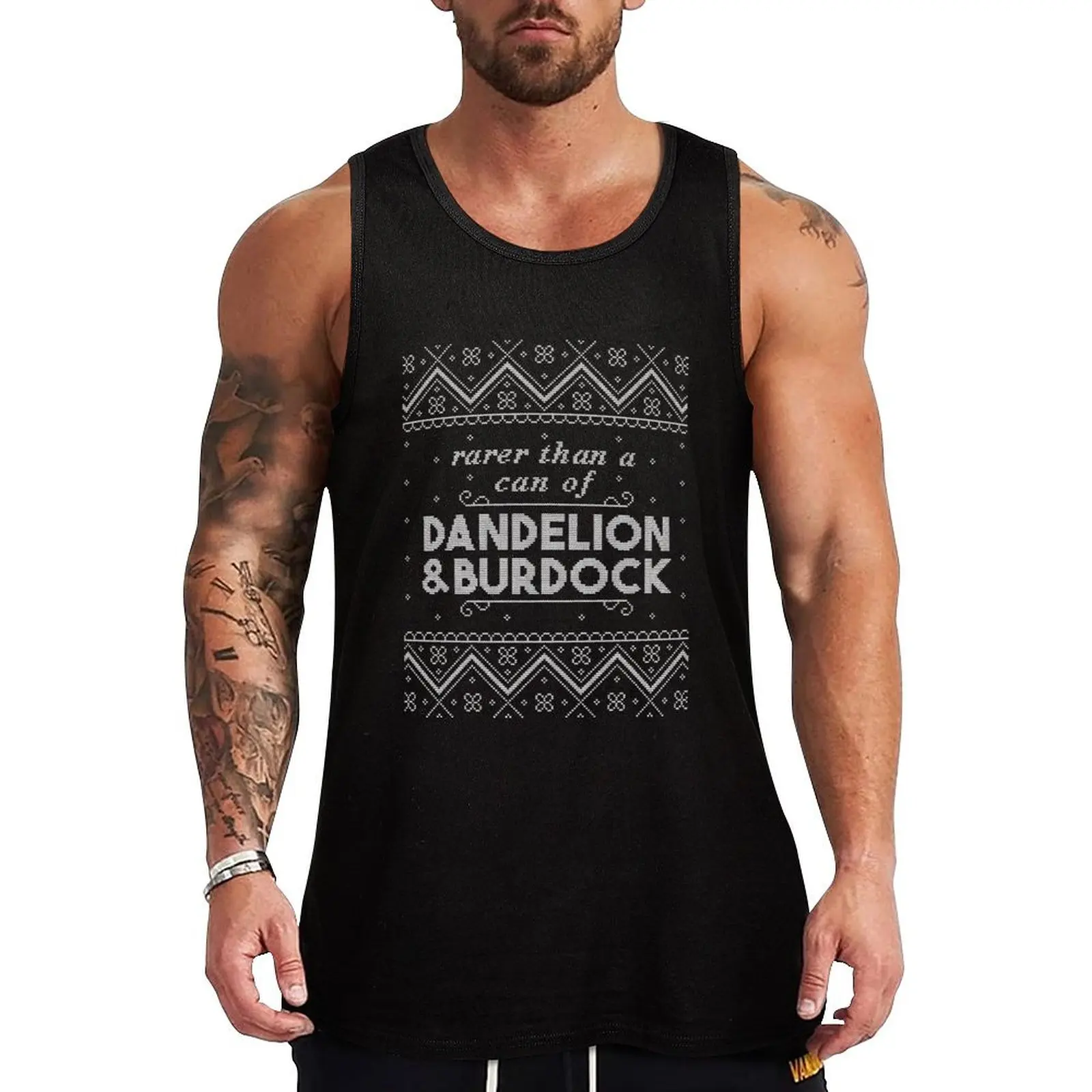 Suck It And See Rarer than a can of Dandelion & Burdock Ugly Christmas Sweater Tank Top Gym clothes Gym man vest men