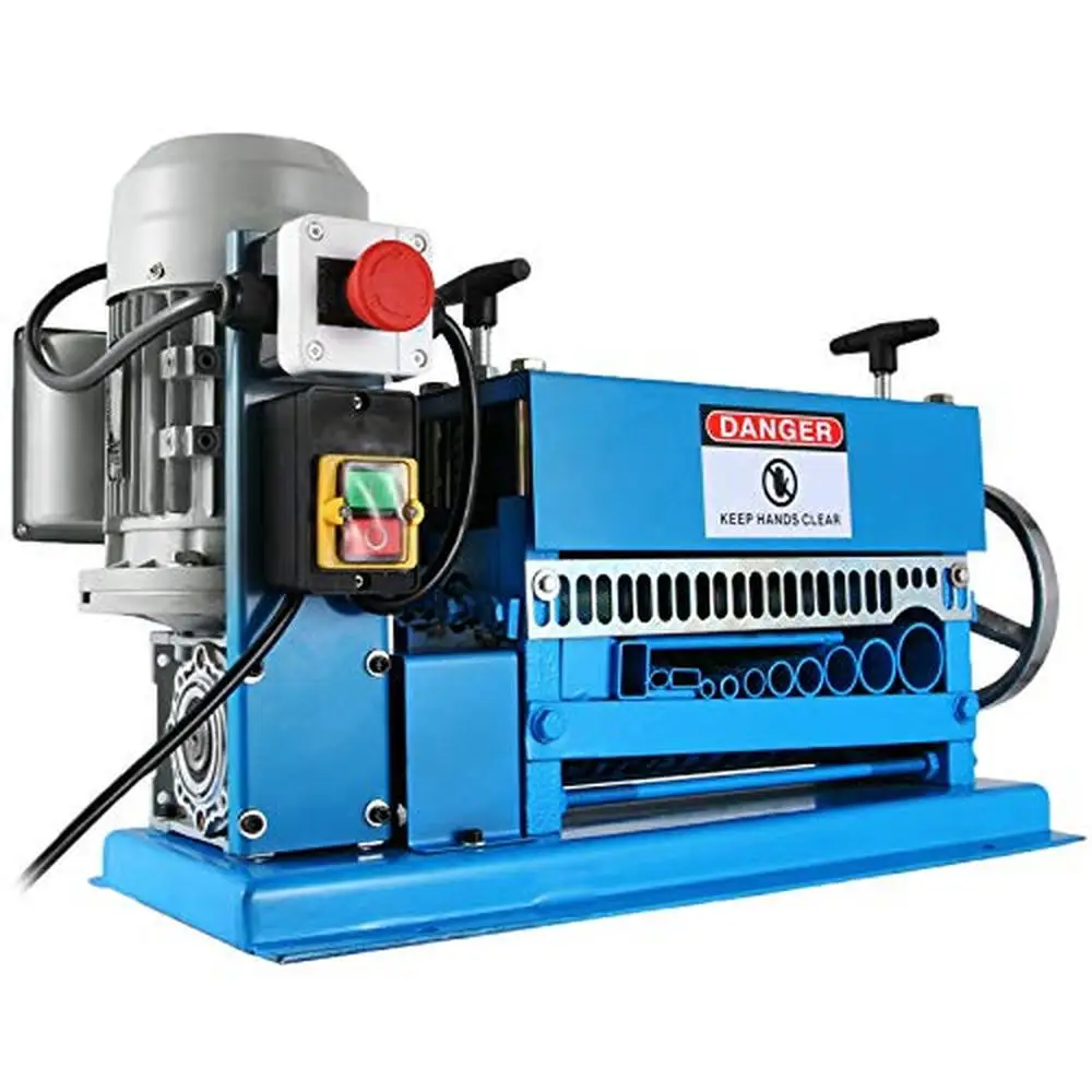 Heavy Duty Wire Stripping Machine 11 Channels Automatic Wire Stripper Tool 370W 110V Efficient Copper Recycling Blades Durable