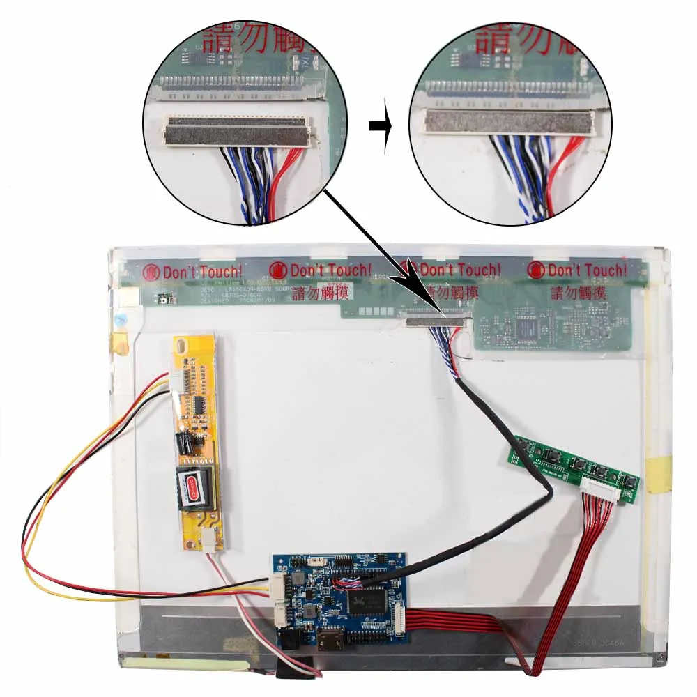 HD Serta Audio LCD Controller Board VS-TY2660H-V661 untuk 14.1 "LTN141AT03 LTN141AT07 15.4" LP154WX4 LP154W01 1280X800 LCD layar