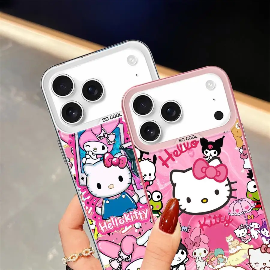 Melody Kuromi Sanrio Case for iPhone XR 13 17Air 11 14 16e 12 16 17 Pro Max XS 15 Plus Back Phone Cover 