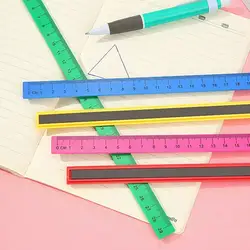 Magnetic Ruler Whiteboard Blackboard Measuring Magnetic School Cute Ruler Stationery Educational Drawing Straightedge Suppl X9U3