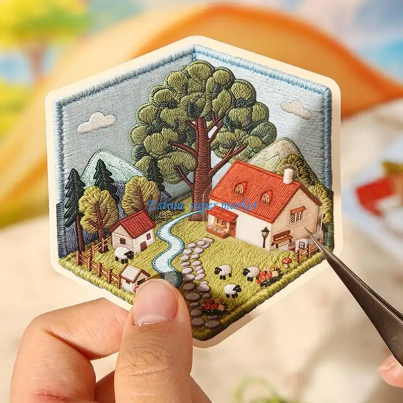 

090B Unique 3D Effect Camping Stickers For Enhancing Journals Cards And Art Projects