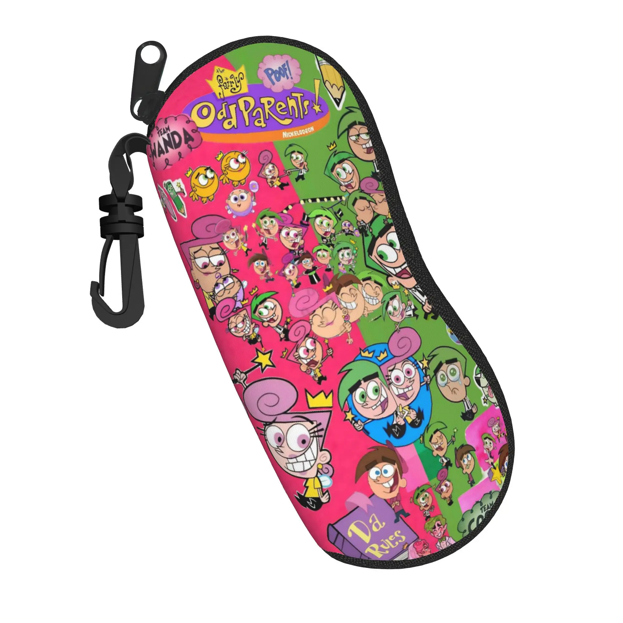 The Fairly OddParents Glasses Case for Women Men Portable Accessories  Sunglasses Protector Cartoon Eye Contacts Case