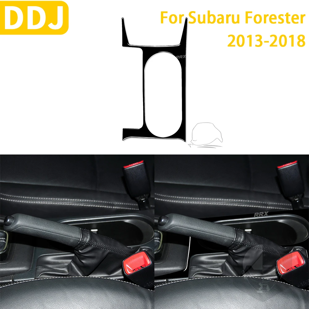 

For Subaru Forester 2013-2018 Car Accessories Plastic Piano Black Interior Central Control Gear Trim Sticker Modification