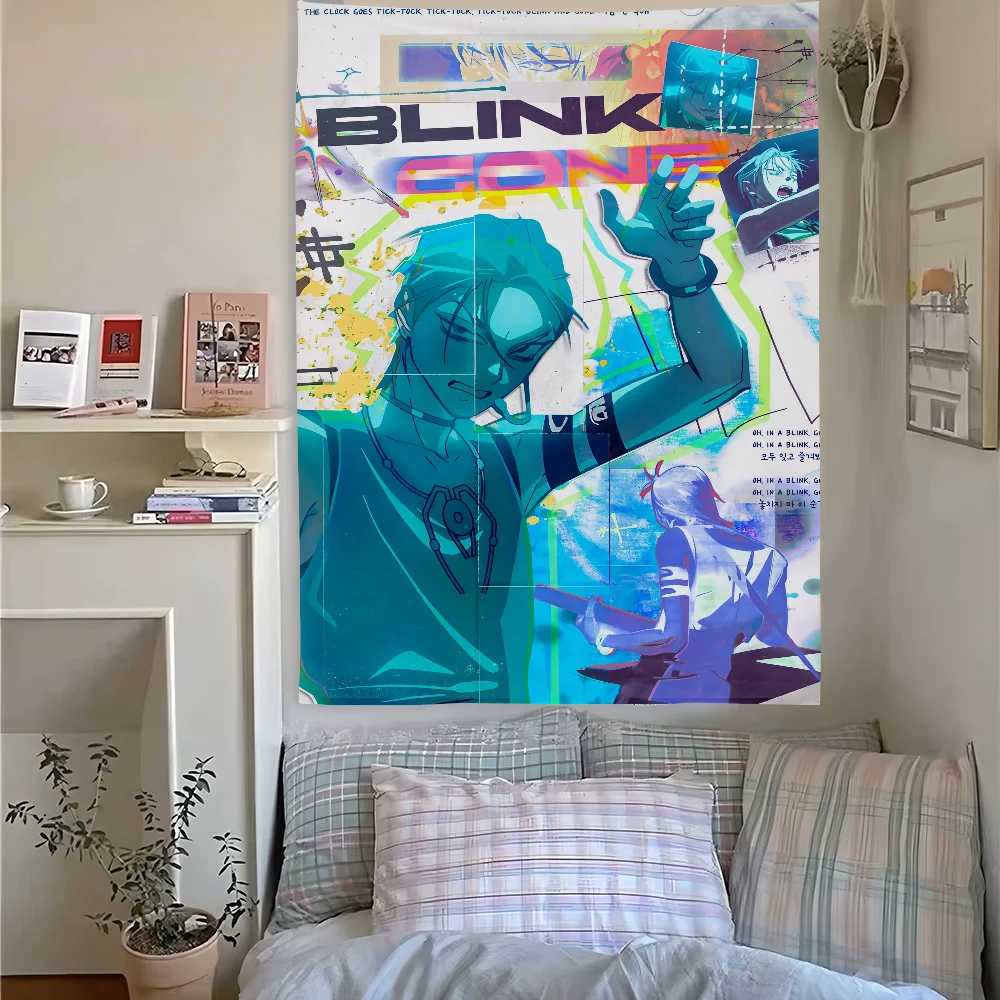 

A-Alien Stage L-Luka Tapestry Bedroom Living Home Decor Bar Outdoor Festival Wall Hanging Decoration Background Art Banner