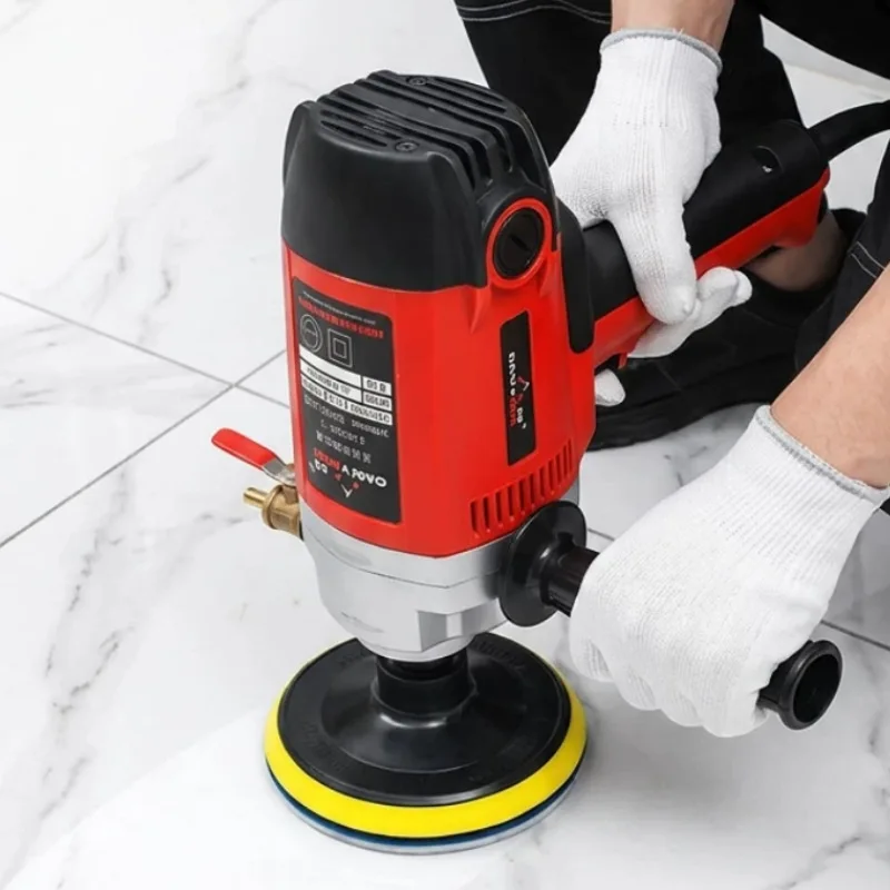 Water Injection Polishing Machine, Stone & Cement Marble Floor Grinder, Adjustable Speed 220V/110V