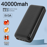 40000mAh Power Bank 5V 3A Portable Charger External Battery Pack for Heating Vest Jacket Scarf Gloves Electric Heating Equipment