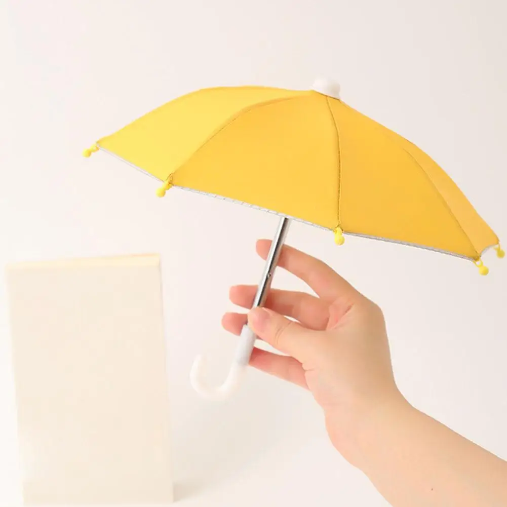 Parapluie de téléphone avec ventouse de poing, Protection UV universelle, Mini pare-soleil coupe-vent, accessoires de téléphone portable