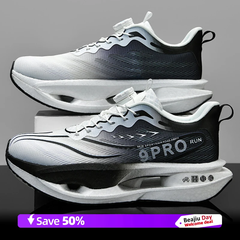 أحذية الجري للرجال للتدريب على الماراثون، أحذية رياضية خفيفة الوزن قابلة للتنفس للنساء، أحذية رياضية مريحة مضادة للانزلاق #3