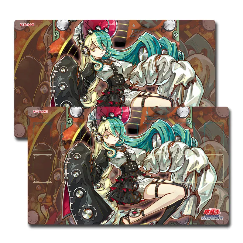 Yugioh Kewl Tune Rotary Play Mat Yu-Gi-Oh! TCG OCG Trading Card Games Mat Duel Plate Rubber Card Mat Mouse Pad