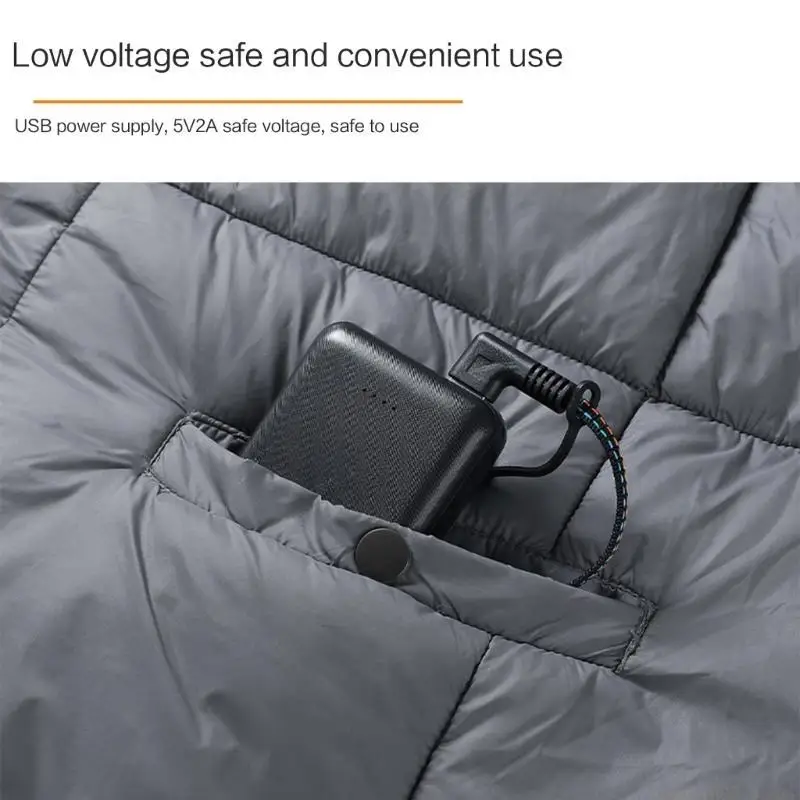 

QX2E Heating Blanket Wearable USB Heated Blanket Portable Heated Blanket Vest Shawl