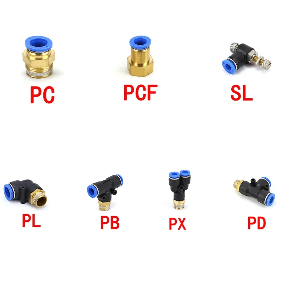 4mm 6mm 8mm 10mm 12mm pneumatic gas pipe to 1/8 