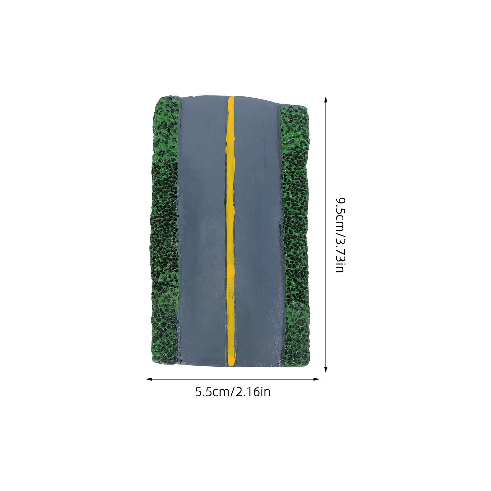 5Pcs Miniature Highway Roadway Scenery Resin Landscape for Train Train Layout Diorama Garden Architectural Scene Decorations
