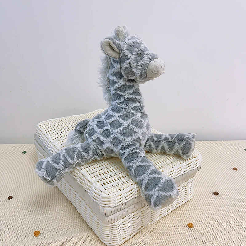 

30cm Cute Grey Giraffe Plush Toy Stuffed Animal Plush Toys Dolls for Chilren Kids Birthday Gifts Home Decoration