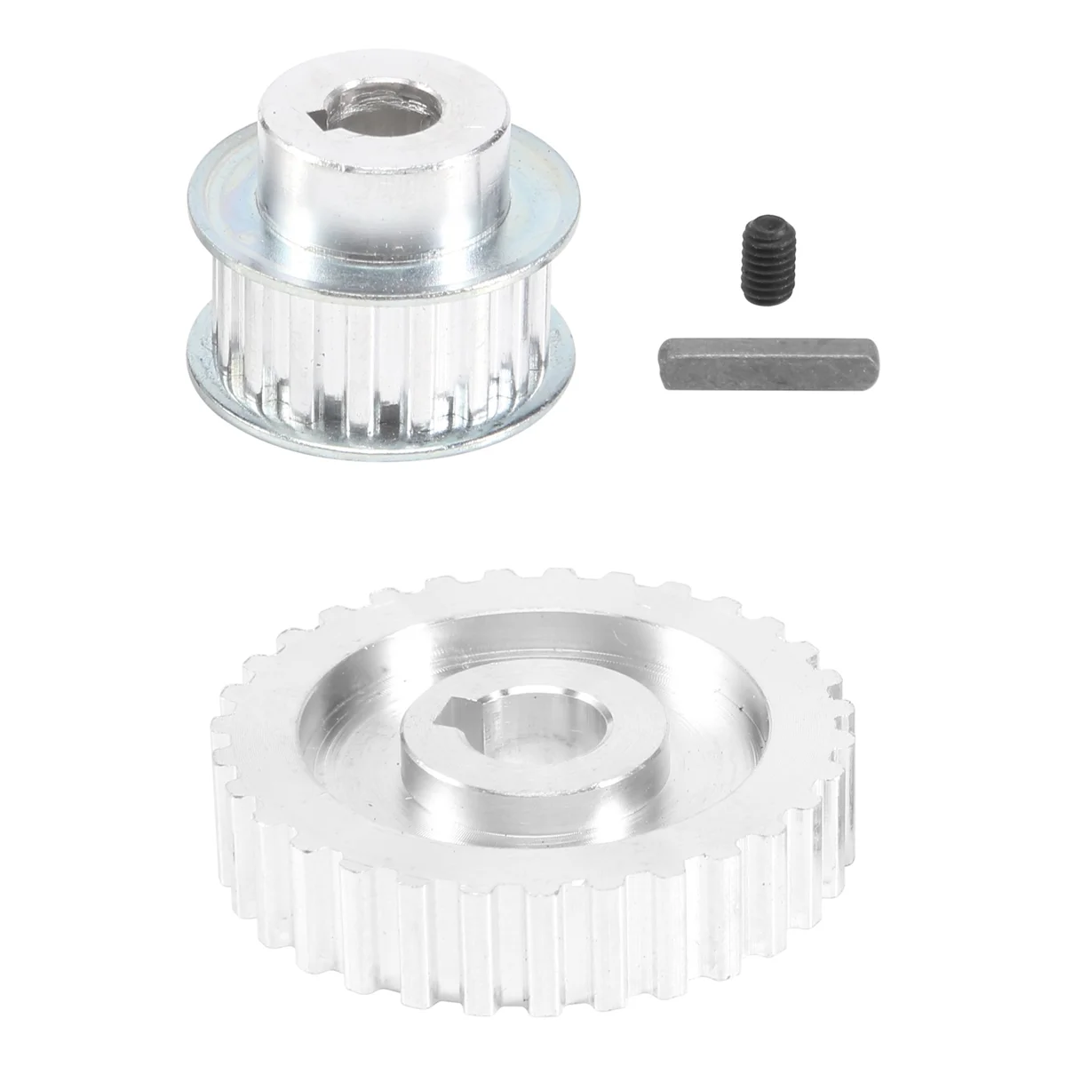 

2Pcs Metal Synchronous Pulley Gear Motor Belt Gear Drive Wheel Gear S Cj0618 Mini Lathe Gears , Metal Cutting Machine Gears