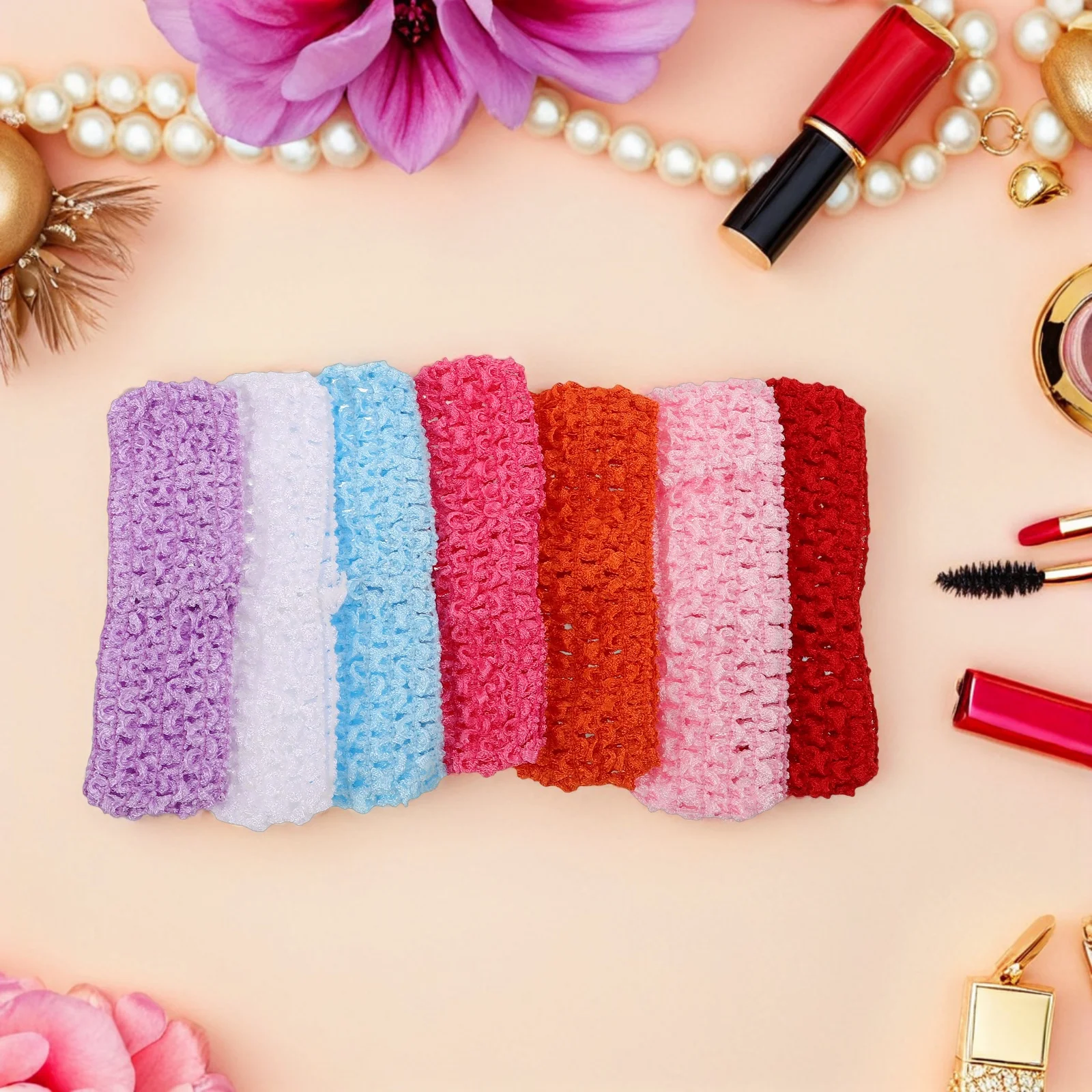 

30pcs Knitted Headband Elastic Vintage Crochet Hair Band Soft Stretchy Wide Fit For Women Boho Retro Hair Accessories