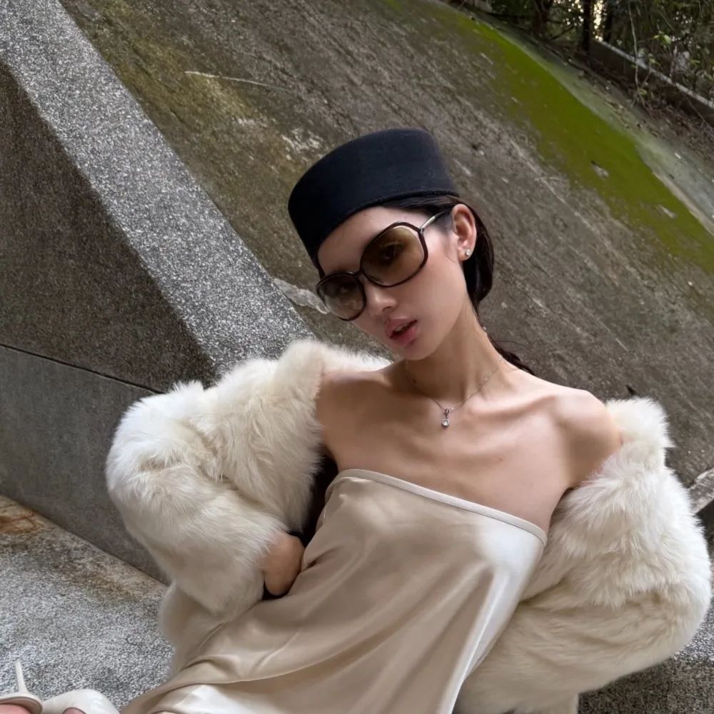 Adults Elegant Stereo 100% Wool Hat Ladies Retro Fixed Chin Strap Design Formal Occasion Party Headwear Fashion Outdoor
