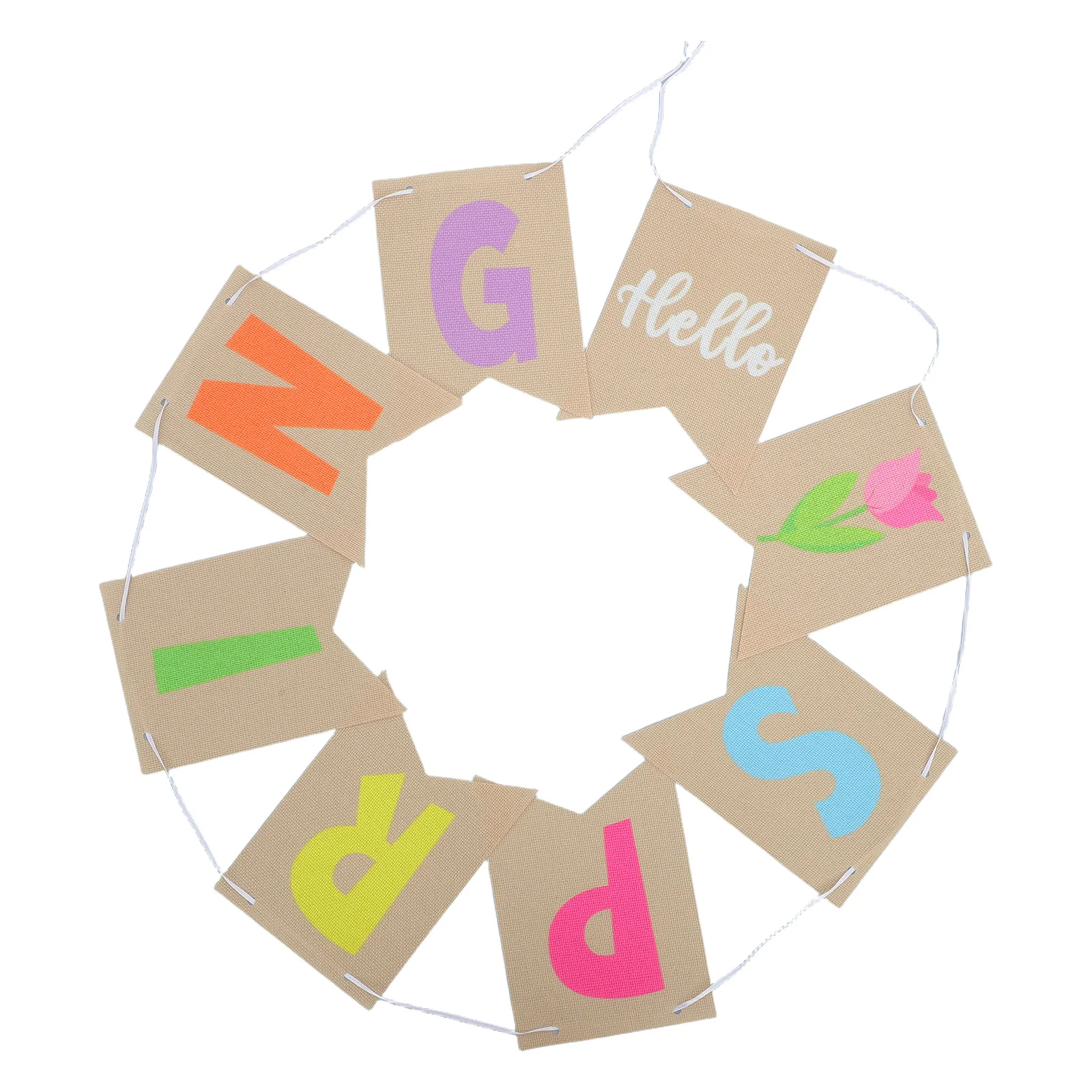 1Набор Весенний Баннер Крафт Привет Весна Баннер Праздничный Декор для Класса Садов