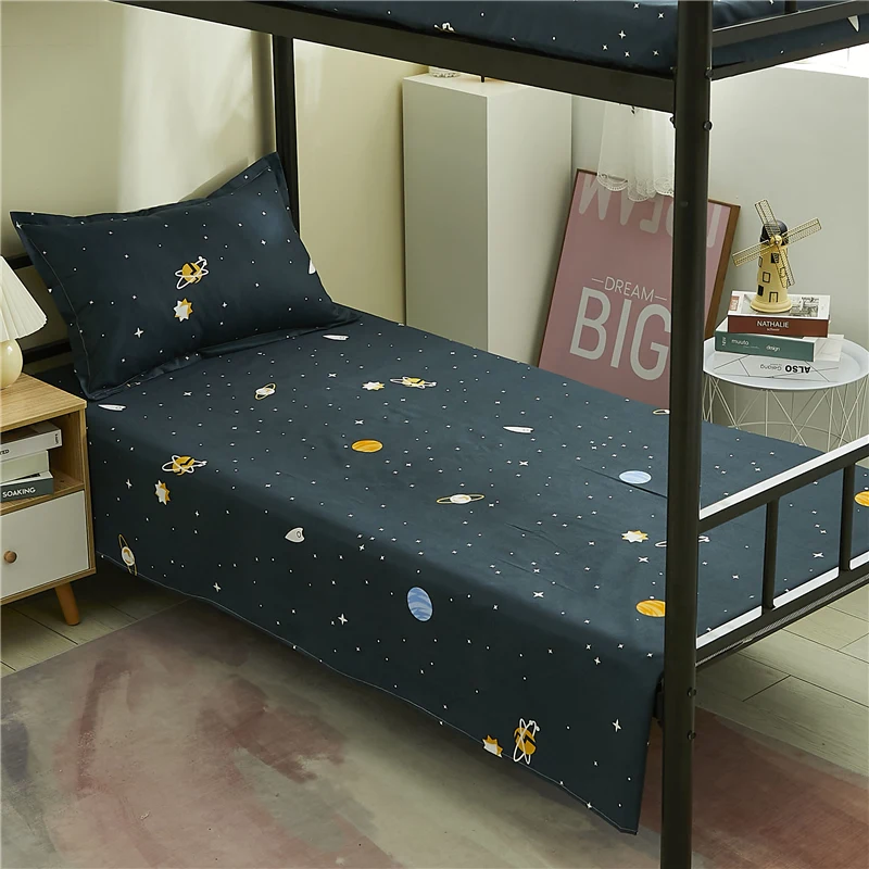 160x230cm Bed Top Sheet For Single,Modern Soft Polyester Flat Sheet,Home Bed Linens,Kids Adult Student Dormitory Man Bedspread