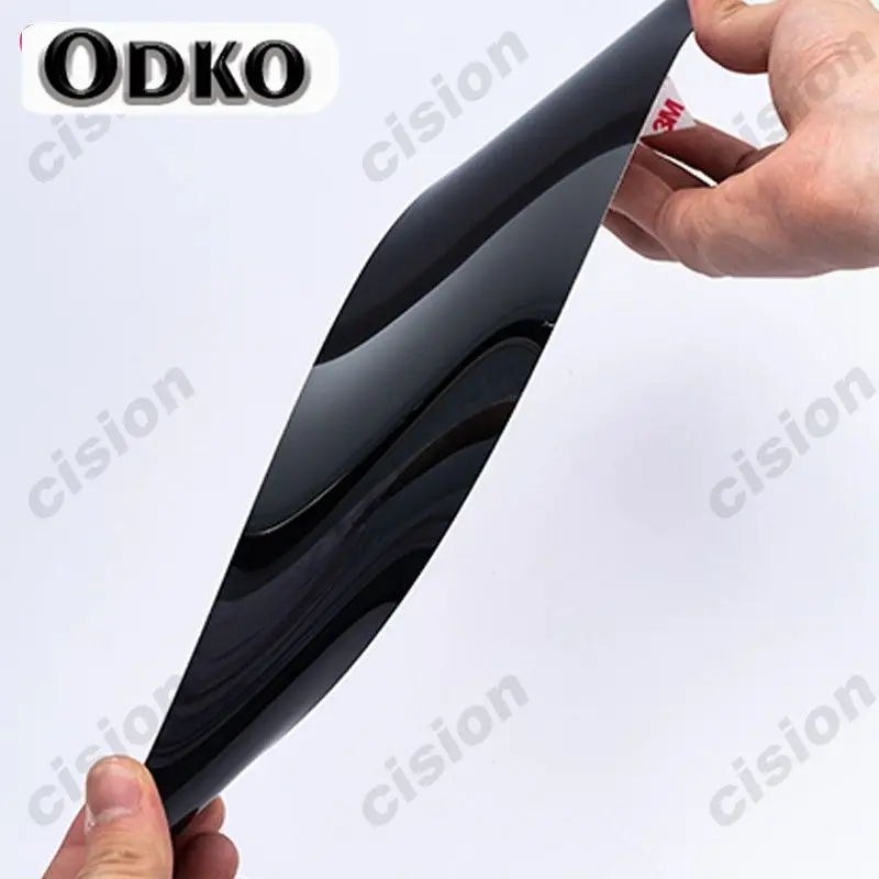For Ford Ecosport 2013-2021 Mirror Effect Door Window Column B C Pillars Post Cover Trim Black Carbon Fiber PC Material Sticker