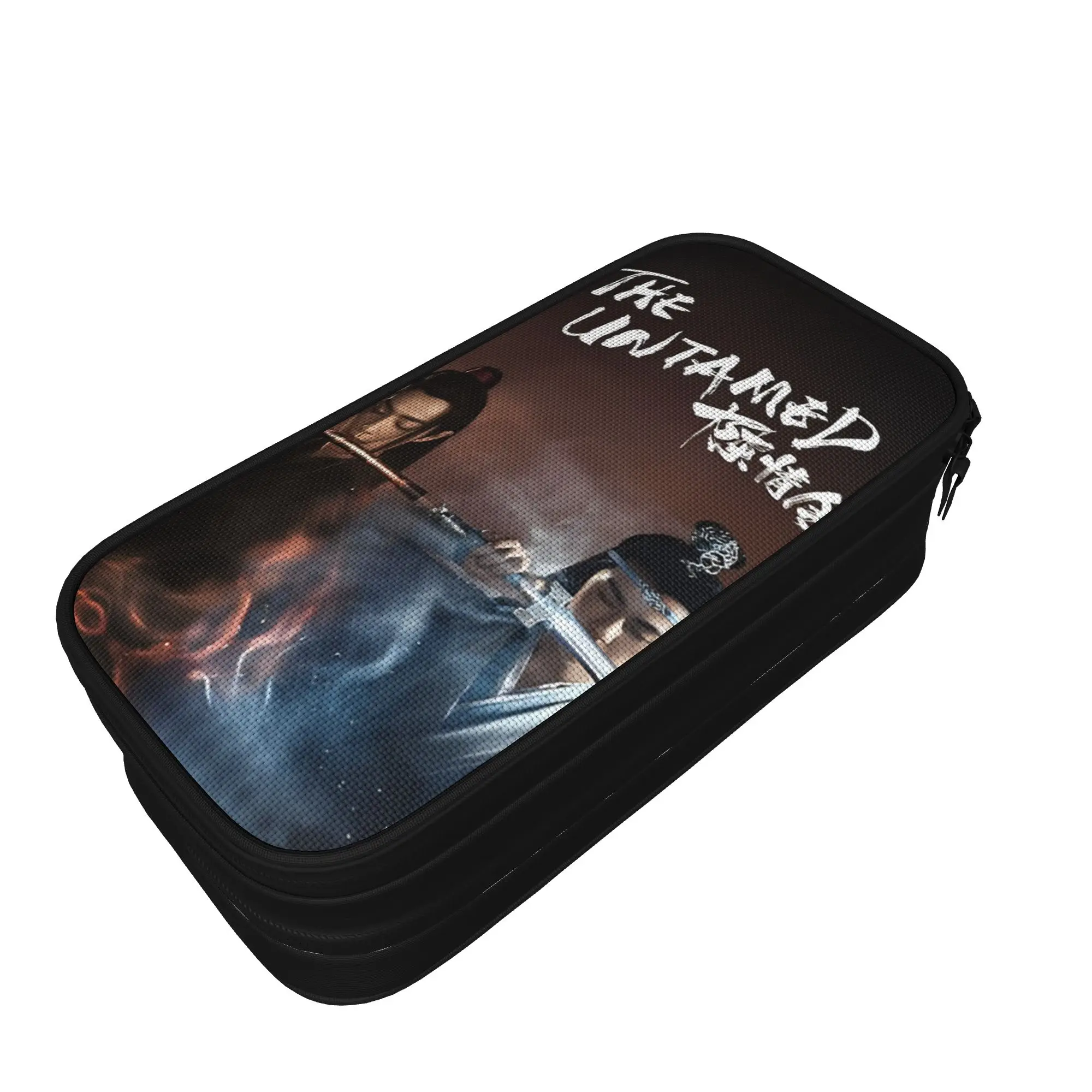 Lovely WangXian The Untamed Pencil Case Lan Wangji Wei Wuxian Pencilcases Pen Girl Boy Big Capacity Bag School Gifts Stationery