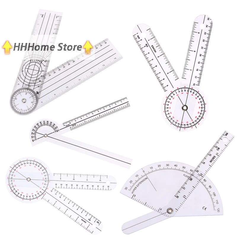 1 Stück Multi-Lineal Goniometer Winkel Medizinisches Wirbelsäulenlineal 360-Grad-Messwerkzeug