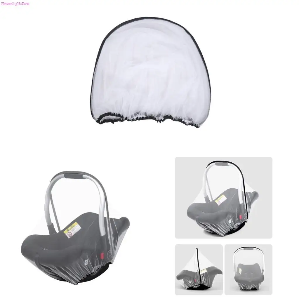 D0JC Netting Insect Net for Car for Seat Baby Crib Easy Assemble &