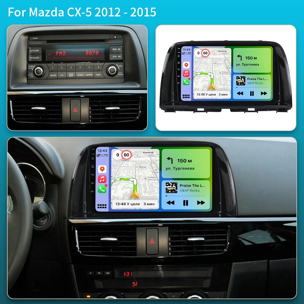 Android 16 For Mazda CX5 CX-5 CX 5 2012 - 2015 8Core 5G Car Multimedia Lettore Navigation Radio Carplay DVD No 2 Din DVD