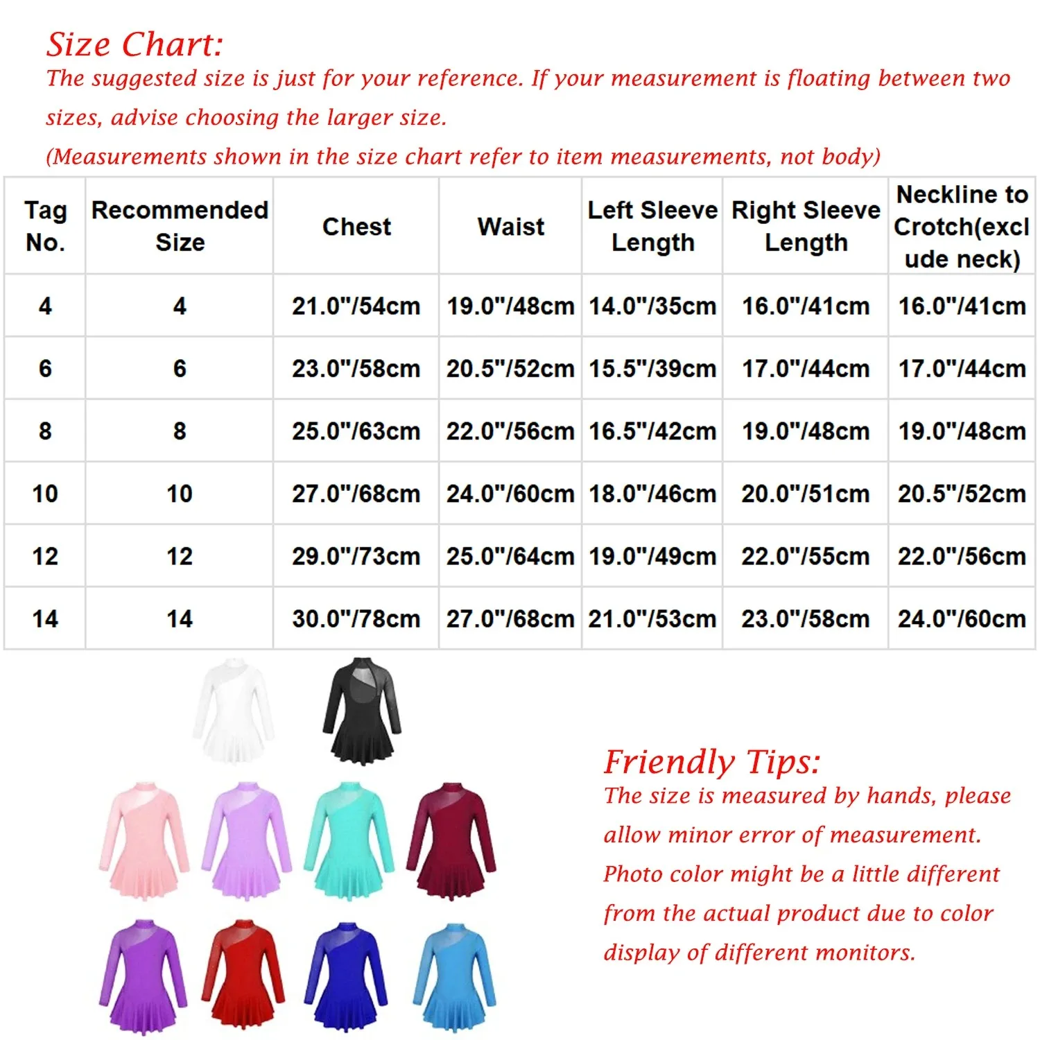 Gymnastic Dress Girls Figure Ice Skating Dress Long Sleeves Mock Neck Tulle Splice Cutouts Back Ballet Dance Leotard Dress Kids