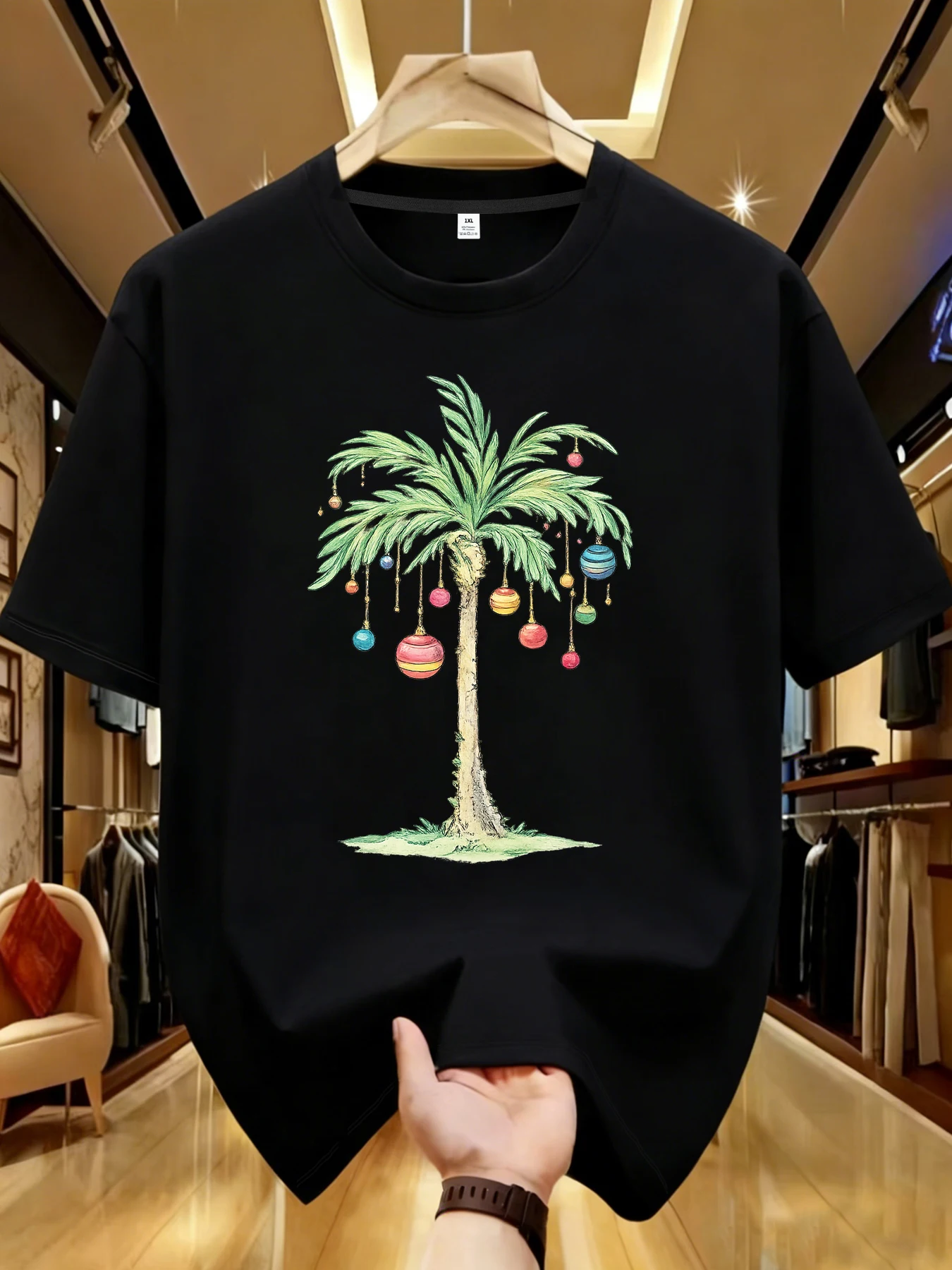 

【WDS01475】Женская футболка с круглым вырезом и принтом кокосов, больших размеров, летняя повседневная уличная модная женская футболка с коротким рукавом в стиле Джокер